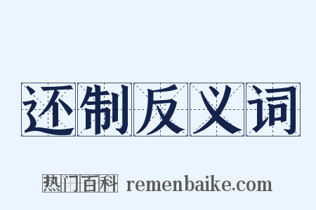 还制反义词是什么意思的图片